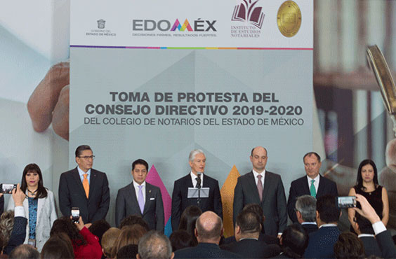 Nuevo Consejo Directivo del Colegio de Notarios del Estado de México Periodo 2019-2020